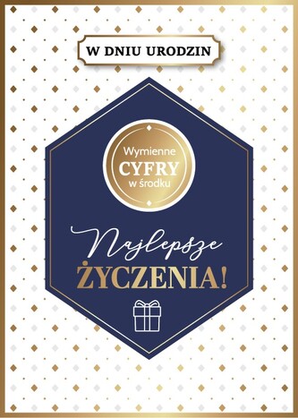 KARNET URODZINY B6 Z KOP AS GM-1227 FOL KARNET URODZINY B6 Z KOP AS GM-1227 FOL