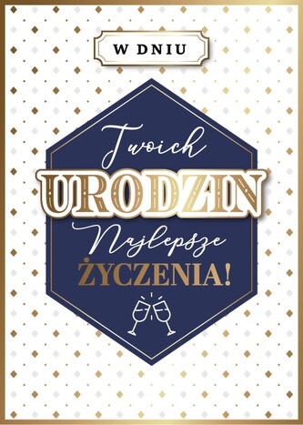 KARNET URODZINY B6 Z KOP AS GM-1225 FOL KARNET URODZINY B6 Z KOP AS GM-1225 FOL