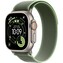Apple Watch 49/46/45/44mm zelený/neonový Trailový tah M/L přírodní titan