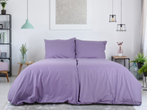 B.E.S. - Petrovice, s.r.o. Povlečení BAVLNA Jednobarevné uzavírání ZIP - Fialová Rozměr: 140 x 200 + 70 x 90