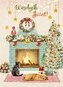 Karnet B6 Boże Narodzenie - Świąteczny kominek