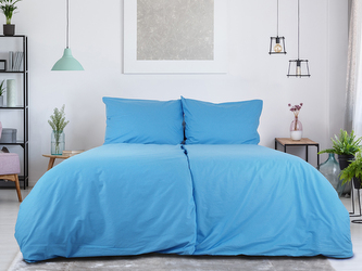 B.E.S. - Petrovice, s.r.o. Povlečení BAVLNA Jednobarevné uzavírání ZIP - Nebeská Rozměr: 200 x 220 + 2x 70 x 90