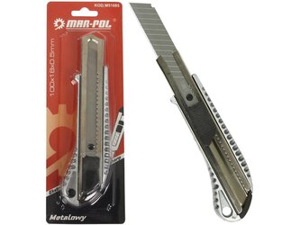 Odlamovací nůž 18 mm, hliníkové tělo - MAR-POL