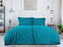 B.E.S. - Petrovice, s.r.o. Povlečení BAVLNA Jednobarevné uzavírání ZIP - Tyrkysová Rozměr: 200 x 220 + 2x 70 x 90
