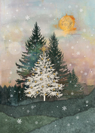 Přání KC008 BUG ART  - vánoční