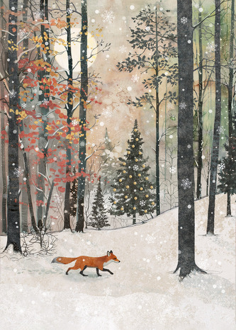 Přání KC010 BUG ART  - vánoční