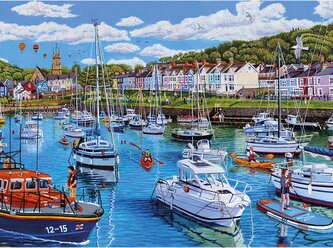 GIBSONS Puzzle Aberaeron, Cardigan Bay 1000 dílků
