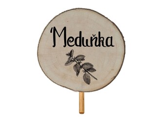 Zápich dřevo - meduňka