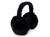 Kožešinové klapky na uši - 1 ks - 7 černá