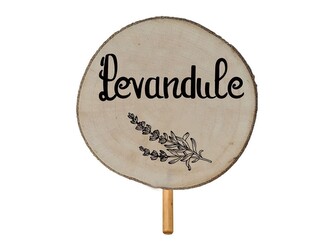 Zápich dřevo - levandule