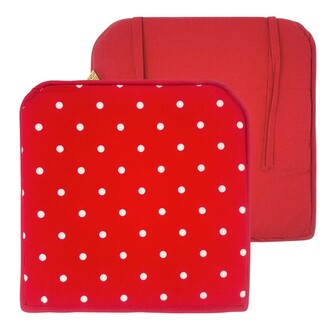 ARÔME HOME Podsedák 40*40 cm, Červená s bílými puntíky
