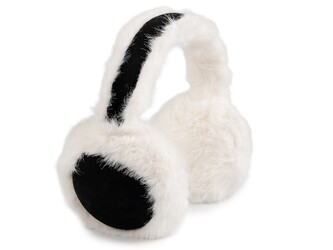 Kožešinové klapky na uši - 1 ks - 3 černá