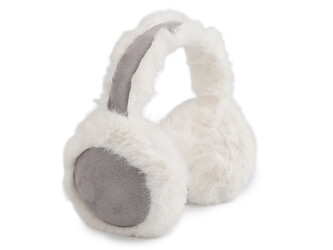 Kožešinové klapky na uši - 1 ks - 4 šedá