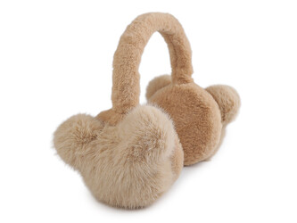 Kožešinové klapky na uši - 1 ks - 3 béžová