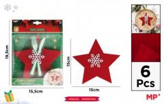 Podkładka na sztuśce świąteczna - gwiazdka