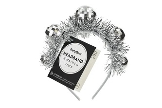 Opaska Kule Disco 17,5x17,5cm srebrny 94277