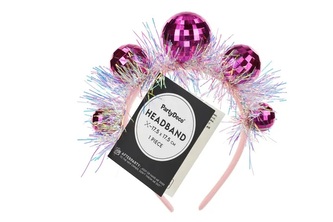 Opaska Kule Disco 17,5x17,5cm róż 94284