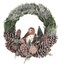 Věnec se sovou ø 40 x 8 cm + dekorace