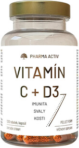 Pharma Activ Vitamín C + D3 120 tobolek