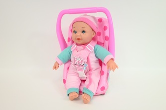 BABYBOO lalka z dźwiękiem 28cm w nosidełku 1735006