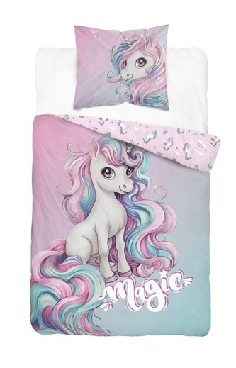 DETEXPOL Povlečení Jednorožec magic  Bavlna, 140/200, 70/80 cm