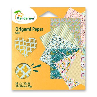 Sada papírů Avenue Mandarine Origami Gold - 36 listů