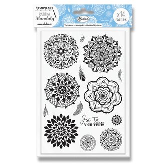 Razítka Aladine StampoArt - Mandaly, 14 ks