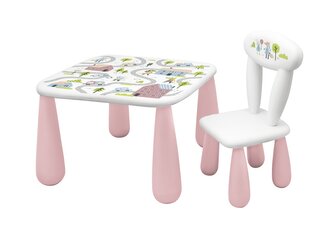 MALTEX SET LUNA TOWN Stolik dla dzieci + krzesełko biały/różowy MALTEX SET LUNA TOWN Stolik dla dzieci + krzesełko biały/różowy