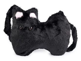 Dívčí plyšová kabelka 26x21 cm - 1 ks - 2 černá