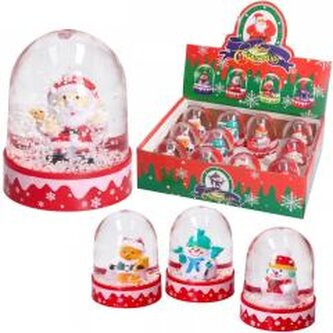 Kula śnieżna świąteczna platikowa MIX Kula śnieżna świąteczna platikowa MIX