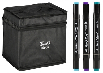 Pisaki 2 stronne 80 kolorów z numerkami 234348 BEM