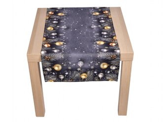 Forbyt Vánoční ubrus Jehličí a baňky CYH5918C 40x140 cm