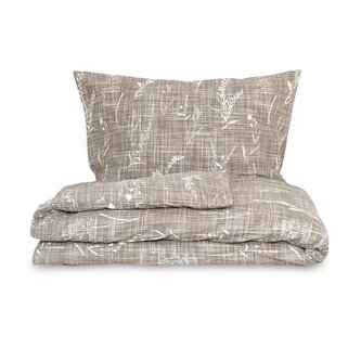 Klasické ložní flanelové povlečení 140x200, 70x90cm PODZIM béžový