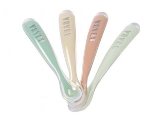 První lžičky silikonové 4 ks Natural