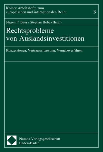 Rechtsprobleme von Auslandsinvestitionen