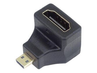 PremiumCord Adapter Micro HDMI Male na HDMI Female zahnutý do pravého úhlu 90° PremiumCord Adapter Micro HDMI Male na HDMI Female zahnutý do pravého úhlu 90°