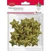 Styropianowe gwiazdki 30x28mm złote 18szt