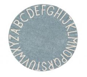 Dywan bawełniany okrądły ABC Vintage blue 150cm