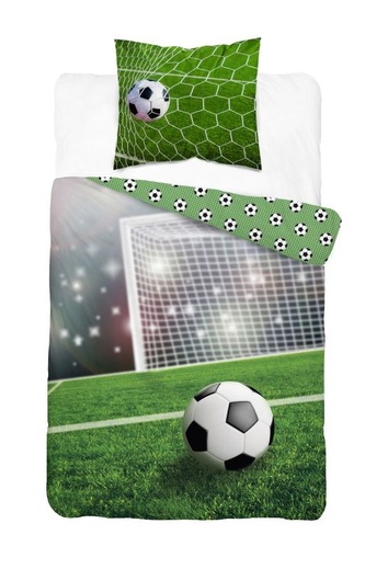 DETEXPOL Povlečení Fotbal přímý kop  Bavlna, 140/200, 70/80 cm