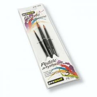 Pędzle artystyczne 3szt