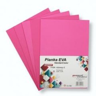 Pianka standard A4 Eva różowa 5szt