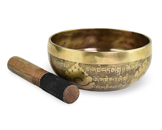 Tibetská mísa s paličkou zdobená č. 93 - 625 g - tón Cis