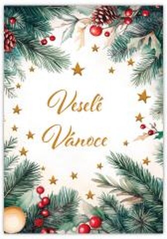 Karnet Wesołych Świąt - Vesele Vanoce Cestina