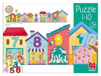 Puzzle dla dzieci Cyfry 1-10 Goula