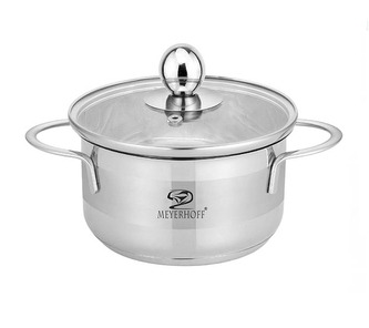 Hrnec nerez ¤16cm 1,6L s poklicí  MEYERHOFF MH-1311E