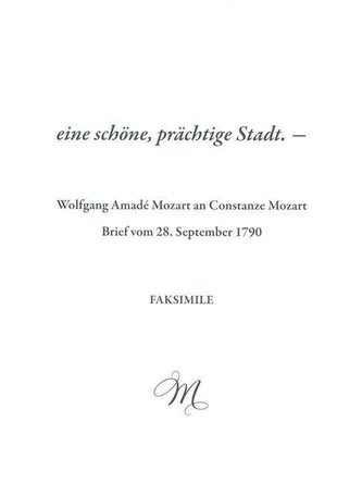 »eine schöne, prächtige Stadt. -«