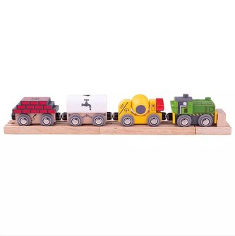 Bigjigs Rail Dřevěný stavební vlak