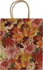 Dárková papírová taška Orange Autumn Plants