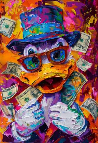 Plakát, Obraz - Trendy Rich Duck, 61 × 91.5 cm