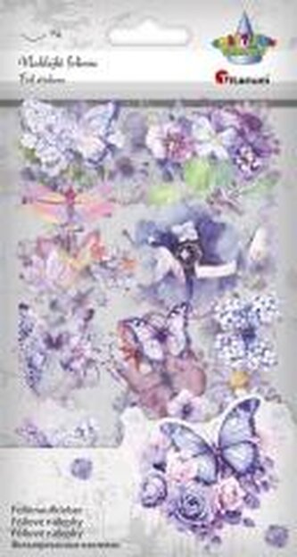 Naklejki foliowe 4 plansze motyle, kwiaty